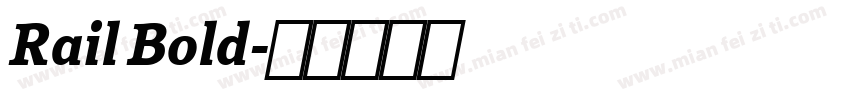 Rail Bold字体转换